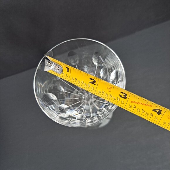 Val St Lambert Nestor Hamlet Wine Glass 5.75" Cut Crystal Belgium Vintage 1950s - Picture 10 of 12